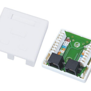 Gniazdo natynkowe UTP kat.6 2xRJ45 GN011