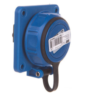 Gniazdo tablicowe 10/16A 2P+Z 230V /75x75/ niebieskie IP68 NAUTILUS 20341-8b