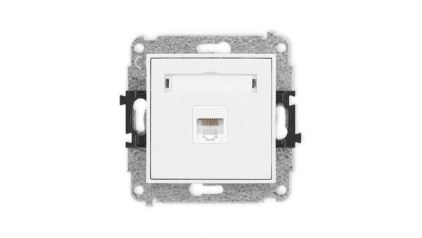 ICON Mechanizm gniazda komputerowego pojedynczego 1xRJ45, kat. 5e, 8-stykowy biały mat 25IGK-1