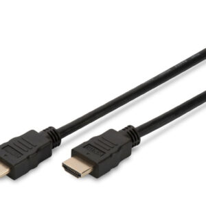 Kabel połączeniowy HDMI Highspeed 2.0 z Eth. GOLD Typ HDMI A/HDMI A, M/M czarny 3m AK-330107-030-S