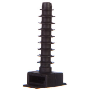 Kołek montażowy płaski czarny do opasek F=6mm BMKN5456AE /100szt./