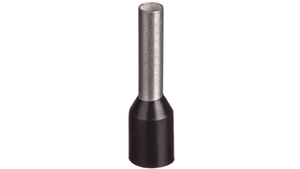 Końcówka tulejkowa izolowana TI 1,5mm2/8mm czarna cynowana TI1,5L8x500 /500szt./