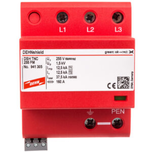 Ogranicznik przepięć Typ T1+T2 3P 12,5/37,5kA 1,5kV DEHNshield TNC 255 FM 941305