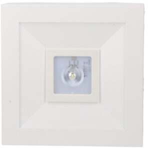 Oprawa awaryjna LOVATO N ECO LED 1W 125lm (opt. otwarta) 3h jednozadaniowa biała LVNO/1W/E/3/SE/AT/WH