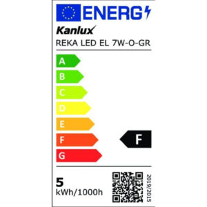 Oprawa elewacyjna REKA LED EL 7W-O-GR 380lm 4000K 28991