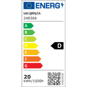 Oprawa warsztatowa MAGNUM FUTURE SMD LED 20W z gniazdem - kąt świecenia 120 248368