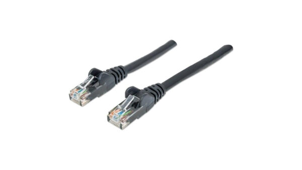 Patch Cord Cat6 UTP 1,0M Czarny 100 Miedź 342049