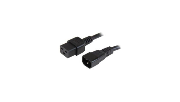 Przedłużacz kabel Zasilający Iec320 C14 Na C19 10A 2M Czarny ICOC 066-NC