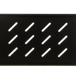 Półka do szaf 19 450/600mm czarna LANBERG (1U/500x280mm udźwig do 20kg, montaż 4 punktowy) AK-1001-B