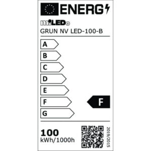 Projektor GRUN NV LED-100-B 9500lm 4000K barwa neutralna IP65 czarny 31394