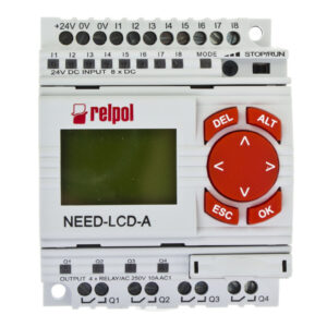 Przekaźnik programowalny 24V DC 8we, 4wy z wyświetlaczem i klawiaturą NEED-24DC-22-08-4R-D 859359