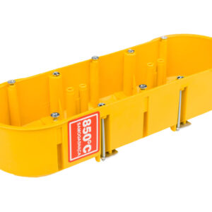Puszka podtynkowa PK-3x60 potrójna 60mm regips żółta 0234-0N