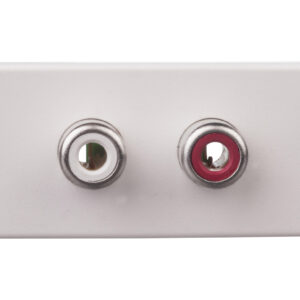 Simon Connect Gniazdo K45/2 audio 2xRCA /Cinch/ czysta biel K101B/9