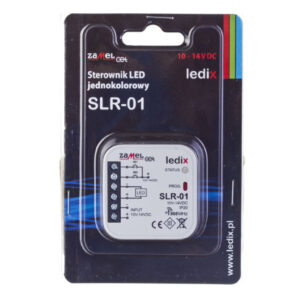 Sterownik LED jednokolorowy 0,22W 4A 10-14V DC IP20 SLR-01 LDX10000004