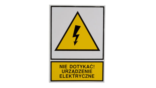 Tabliczka /znak ostrzegawczy/ TZO 105X148P /N.D.U.E./ E04TZ-01012130100 /10szt./
