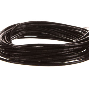 Wąż osłonowy spiralny 5/3,7mm czarny SP4BK /10m/