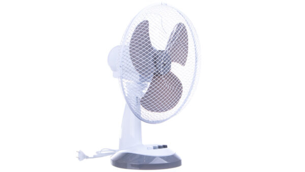 Wentylator biurkowy średnica 30 cm biały 30W 3 prędkości przewód 1,5m VO0024