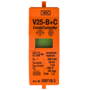 Wkładka ogranicznika przepięć Typ T1+T2 7kA V25-B+C Typ 1+2/0-280 5097053
