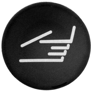 Wkładka przycisku 22mm płaska czarna z opisem M22-XD-S-X9 218175