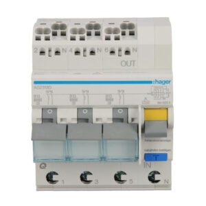 Wyłącznik różnicowo-nadprądowy RCBO 3x1P+N B13A 0,03A Typ A 6kA RCBO ADZ313D