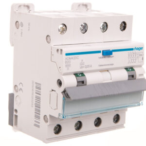 Wyłącznik różnicowo-nadprądowy RCBO 4P B20A 0,03A Typ A 6kA RCBO ADM420C