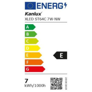 Żarówka LED E27 XLED ST64C 7W-NW 806lm 4000K barwa ciepła 33513