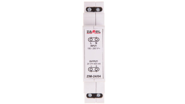 Zasilacz impulsowy 230VAC/24VDC 0,4A ZIM-24/04 EXT10000162