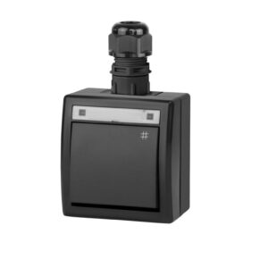 AQUANT 2K łącznik natynkowy krzyżowy IP65 antracytowy 5006-67