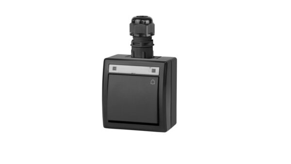 AQUANT 2K łącznik natynkowy zwierny dzwonek IP65 antracytowy 5005-67