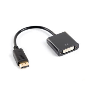 Adapter DisplayPort M - DVI-D (24+5) F, czarny 10cm AD-0007-BK