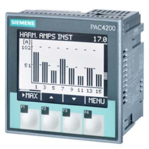 Analizator parametrów sieci PAC4200 x/1A x/5A licznik energii kl.0,2 MODBUS TCP/IP RJ45 2DI 2DO 22-65VDC 7KM4211-1BA00-3AA0