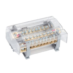Blok dystrybucyjno-rozdzielczy MOBLOCK 4P 160A-9 + 1 x 50 mm2 + 2 x 35 mm2 + 6 x 16 mm2 TS35 MAB4160A18