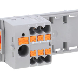 Blok rozdzielczy PTFIX 6/6X2,5-NS35 GY, szare złącze przemysłowe - 6 punktów przyłączeniowych o przekroju 2,5mm2