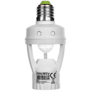 Czujnik ruchu CR-6, max. 60W, E27, AC220-240V, 50/60Hz, kąt działania 360*, zasięg 6m 2-3,5m, IP20