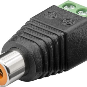 Gniazdo Cinch/RCA - mocowanie śrubowe 76741 /10szt./