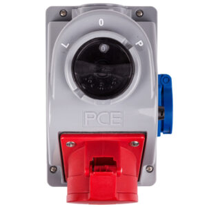 Gniazdo stałe z wyłącznikiem L-0-P 32A 5P 400V + 2P+Z 230V IP44 COMBO-POL 960625411W