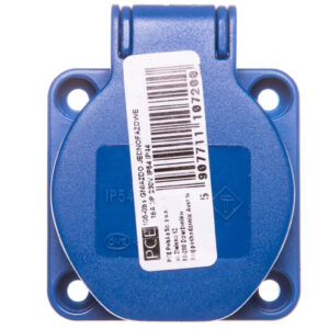 Gniazdo tablicowe 10/16A 2P+Z SCHUKO 230V niebieskie IP54 105-0bs