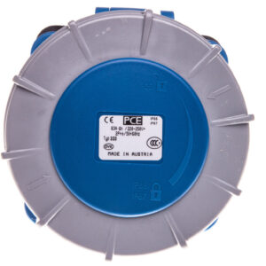 Gniazdo tablicowe 63A 3P 230V /100x100/ niebieskie IP67 POWER TWIST 333-6
