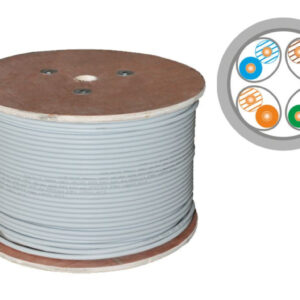 Kabel teleinformatyczny F/FTP kat.6A LSOH B2ca (10Gb/s) szary ALANTEC /500m/