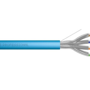 Kabel instalacyjny DIGITUS kat.6A, U/FTP, B2ca, AWG23/1, LSOH, 500m, niebieski, szpula DK-1626-A-VH-5