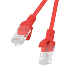 Kabel krosowy patchcord U/UTP kat.6 3m czerwony