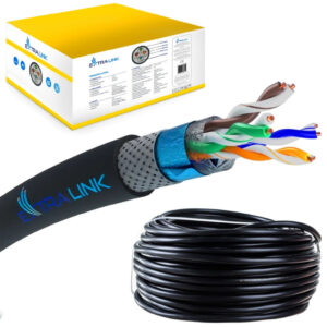 Kabel sieciowy skrętka 305M Extralink CAT5E SFTP (SF/UTP) V2 Zewnętrzny