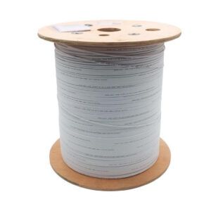 Kabel światłowodowy wewnętrzny FTTH 2 włóknowy SM 9/125 OS2 G57A1 B2ca LSOH biały 1km DK-D3902-1-SC-W