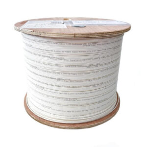 Kabel światłowodowy wewnętrzny FTTH 2 włóknowy SM 9/125 OS2 G57A1, Eca, LSOH, biały, 1km DK-D3902-SC-W