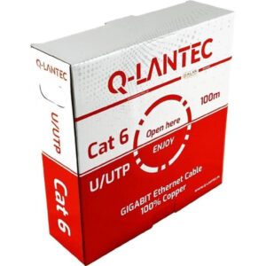 Kabel teleinformatyczny UTP kat.6 PVC Eca szary Q-LANTEC /100m/