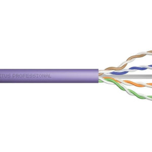 Kabel teleinformatyczny U/UTP kat. 6 LS0H drut fioletowy B2ca DK-1616-VH-5 /500m/