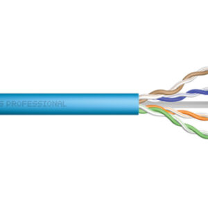 Kabel teleinformatyczny U/UTP kat. 6A LS0H drut niebieski Eca DK-1613-A-VH-5 /500m/
