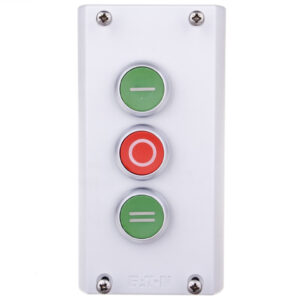Kaseta sterownicza 3-otworowa z przyciskami zielony/czerwony/zielony IP65 M22-I3-M1 216532