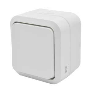 Łącznik uniwersalny pojedynczy natynkowy Aqua Pro IP55 biały 60220