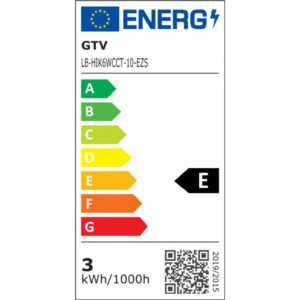 Lampka biurkowa HIKARI LED 6W 400lm 3000/4000/65000K CCT, czarny LB-HIK6WCCT-10